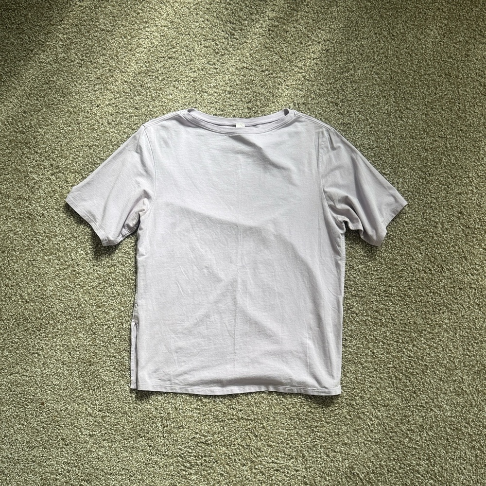 Lululemon Light Purple Short-Sleeved Shirt